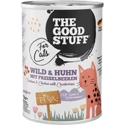 The Goodstuff Mokra mačja hrana - Divjačina in piščanec z brusnicami - 400 g