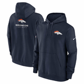 Denver Broncos Nike Club Sideline Fleece Pullover pulover sa kapuljacom