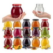 shumee 50x stekleni kozarec majo 245ml z navojnim pokrovčkom marmelada medena pašteta 245ml