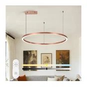 Immax NEO 07327L - LED zatemljiv lestenec na kablu FINO 55W/230V 80 cm rožnato zlato Tuya+daljinski upravljalnik