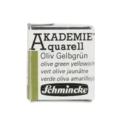 Akvarelne barve Schmincke AKADEMIE 1/2 posodice - 554 olivno zelena rumenkasta