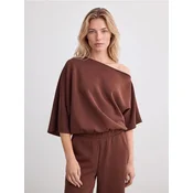 Mohito - Bluza z asimetričnim izrezom - rjava
