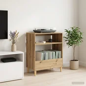 vidaXL Stojalo za gramofon Artisan hrast 71 x 39,5 x 83 cm