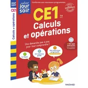 Calculs et opérations CE1 - Cahier Jour Soir
