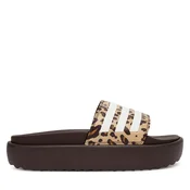 ADIDAS PERFORMANCE Nizki natikači Adilette kapučino/temno rjava/bela