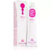Kallos KJMN Cream Hair Colour Keratin & Argan Oil barva za lase s keratinom in arganovim oljem odtenek Light Brown 5.0 100 ml