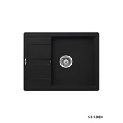 Schock Granitna ugradna sudopera Ronda D-100L, 65x50cm, Crna