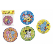 Teddies Plastična sestavljanka labirint s kroglico 7 cm - mešanica barv