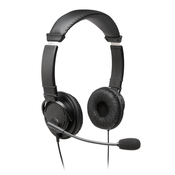 Kensington K97601WW naglavne slušalice i slušalice s ugrađenim mikrofonom Žičano Obruč za glavu Pozivi/glazba USB Tip-A Crno