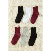 Trendyol Multi-Colored 6-Pack Cotton Twill Knit Socks