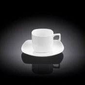 Set 6 Skodelic in Podstavkov, Porcelan, 90ml