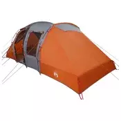 vidaXL Takojšnji šotor Siva in oranžna 524 x 232 x 192 cm
