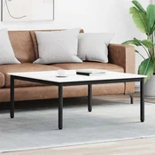 Kava Stol Bijelo 100 x 100 x 45 cm Cvrsto borovo drvo