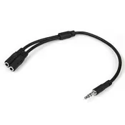 E-GREEN Adapter Audio 3.5mm stereo (M) - 2x 3.5mm stereo (F)