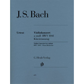BACH J:VIOLINKONZERT/VIOLIN CONCERTO A-MOLL BWV 1041 VIOLIN AND PIANO
