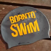 Borntoswim classic silicone swimming cap orange