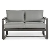 Siva vrtna sofa aluminijska Merrigan – Bizzotto