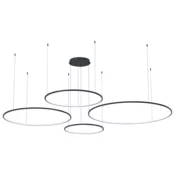 Viseča svetilka Saturno Black 120W LED