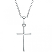 Ogrlica Usual Cross - Srebrna KP34222