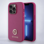Guess Ovitek Guess Strass Metal Logo za iPhone 15 Pro Max (GUHCP15XPS4DGPP)