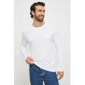 Homewear majica dugih rukava BOSS boja: bijela, bez uzorka