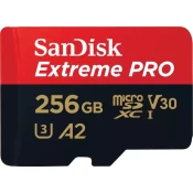 SanDisk Extreme PRO microSDXC 256GB 200MB/s + adapter