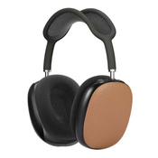 Zaštitna torbica za Apple Airpods Max slušalice iCushion od prave kože - smeda