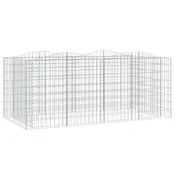 Vidaxl Obokana gabionska visoka greda 200x100x100 cm pocinkano železo