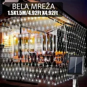 Solarna LED bela mreža za dekoraciju