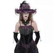 Ženski steznik (top) DEVIL FASHION - Red Gothic Snake - ECST01402