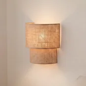 Duolla Stenska svetilka Boho, juta/juta, višina 22 cm, tekstil, E27 - Hodnik - Tkanine/tekstil