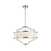 Open Design OR80919 - Luster na šipci STESSO 4xE27/15W/230V precnik 55 cm l. hrom/bela