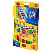 Olovke u boji Astra - Jumbo, 12 boja + šiljilo