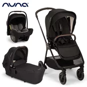 nuna otroški voziček 3v1 triv™ next + lytl™ + pipa™ next caviar