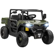 Homestar Električni otroški avto UTV dizajn 105x60x60 cm zelen
