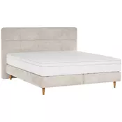 Welnova POSTELJA BOXSPRING 160 cm x 200 cm , tekstil bež