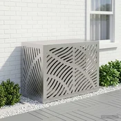 vidaXL Prekrivalo za klimatsko napravo Srebrna 100 x 50 x 70 cm