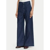 Weekend Max Mara Jeans hlače Vega 2625186021 Mornarsko modra Wide Leg