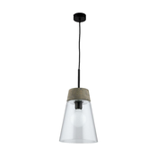 Jupiter 1650 - Luster na sajli DOMINO 1xE27/60W/230V prozirna