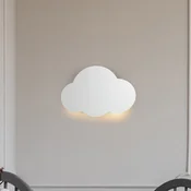 TK Lighting Stenska svetilka Cloud, bela, jeklo, posredna svetloba, 38 x 27 cm - Dnevna soba/jedilnica - Mladostno bivanje - Kovina