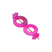Sedefna perla krug 20 mm roze niska