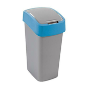 Curver FLIP BIN 50L smetnjak, sivo-srebrna/modra, za odpadke