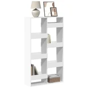 Vidaxl Knjižna omara bela 100x33x175 cm inženirski les
