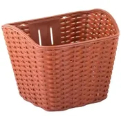 Korpa PVC pletena imitacija braon sa držacima VENSINI