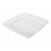 eoshop Podstavek za cvetlični lonec ZRAK KVADRATNA plastika pregleden 32x32cm
