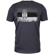011Shop Muška majica kratkih rukava Zastava siva, Tamnosiva