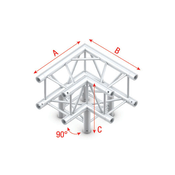 Milos Pro-30 Square F Truss - Corner 3-way