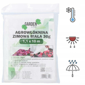 Garden Line AGROTEKSTILIJA 1,1 x 10 M ZIMSKA/SPRING BELA 30g *2098