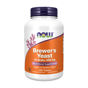 Brewers Yeast - pivski kvas NOW, 650 mg (200 tablet)