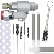 Rosfix ROSFIX CLEANSHOT VENTIL ZA LAKIRNO ENOTO+ 10X TESNILO + ČOPIČI ZA ČIŠČENJE + 2X PRSTNI FILTER BELE BARVE 60 MREŽNIH OČES, (21736811)